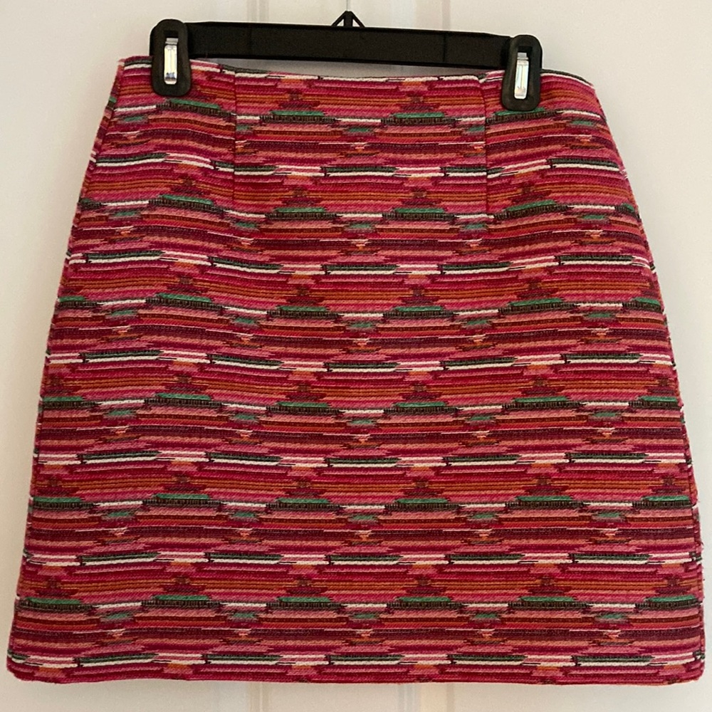 Pink & Green Loft Skirt. Size 2